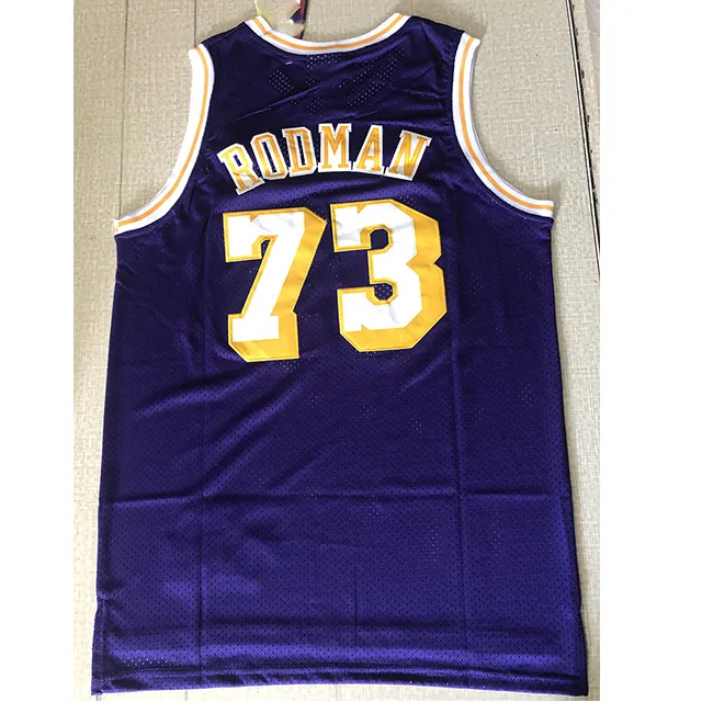 Camiseta de baloncesto para hombre, alta calidad, 73 Bull s 91 y Piston s 10, Robin Rodman