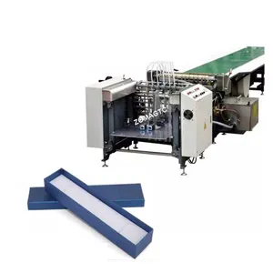 Automatic Paper Gluing And Pasting Machine Hand Feeding Manual Paper Glue Machine With Conveyor Belt