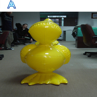 Jouet gonflable en PVC en forme d'oiseau toucan, design de dessin animé 3D personnalisé OEM, pour la publicité et les promotions