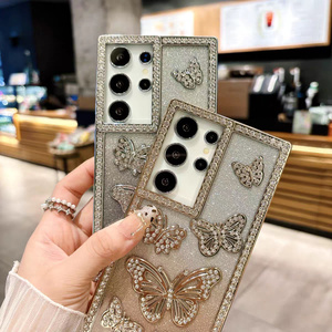 เคสโทรศัพท์ลายผีเสื้อเพชรวาวสำหรับ Samsung S25เคสนิ่มพิเศษ S25บวกชุบหรูหราสำหรับ S24 Samsung - Product Image 4