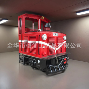 DL51 Vintage Mini <b>Train</b> Model Metal Decorative <b>Outdoor</b> Scenic Display Compact Rustic Style Home Decoration - Product Image 3