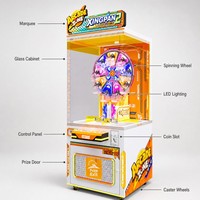 LECHUANG Distributeur automatique intelligent à griffes avec lecteur de cartes et unité d'arcade de capture de prix pour centre de jeux, centre commercial et divertissement familial