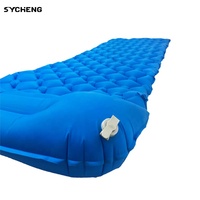 Matelas à air ultraléger imperméable TPU gonflable extérieur 3 couches camping tapis de couchage 20d revêtement en tpu avec oreiller et sac de transport