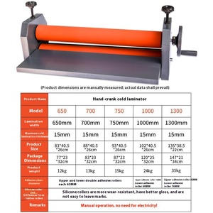 Nhỏ 1300 của nhãn hiệu ảnh Laminator lạnh máy cán cho quảng cáo và hộ gia đình hình ảnh phim Con lăn Máy cán - Product Image 2