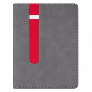<b>A5</b> PU Leather Notebook Journal Business Executive Planner <b>Diary</b> Contrast Red Stripe Magnetic Strap Navy Blue Cover Pad - Product Image 2