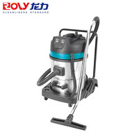 Aspirateur Cyclone à Double Moteur 3000W, Électrique Humide/Sec, Souffleur, Commercial et Industriel, Capacité 70L, Aspiration 20kPa, Idéal Hôtellerie