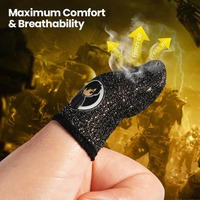 Manchettes de doigts en fibre d'argent ultra-fines pour éviter la transpiration des mains et vous aider à gagner facilement.