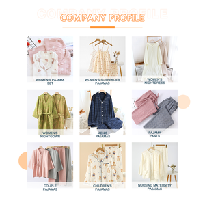 2025 nuova moda semplice e elegante pigiami da donna 100% in cotone crêpe <span class=keywords><strong>Panda</strong></span> modello Casual da donna per la casa - Product Image 6