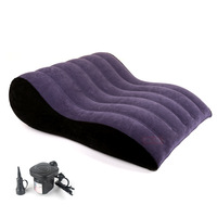 Coussin gonflable Kamasutra pour couple, canapé-lit en PVC, chaise d'amour, jouet sexuel SM pour homme et femme avec pompe de gonflage