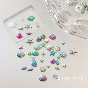 Molde de silicona estilo océano para uñas, molde 3D para tallar conchas, estrellas de mar, fácil de desmoldar, para adornos de uñas bonitos y de ensueño, herramientas de manicura - Product Image 3