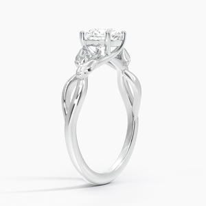 Anillo de compromiso elegante de plata blanca con piedra de cristal brillante, anillo de propuesta nupcial, joyería de moda, regalo de amor para mujeres - Product Image 1