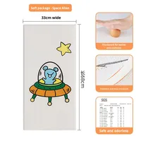 Panneaux muraux autocollants en mousse XPE 3D de 8 mm d'épaisseur, autocollants de dessin animé à coller soi-même, coussinets anti-collision pour la chambre d'enfant, la salle de jeux
