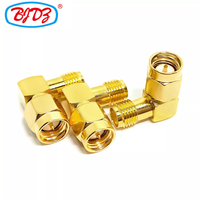 Approvisionnement d'usine SMA Type mâle femelle 90 degrés à Angle droit adaptateur RF prise Jack connecteurs coaxiaux (RF) convertisseur connecteur coudé