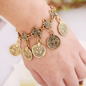 Gypsy <strong>Costume</strong> Accessories Ethnic <strong>Indian</strong> <strong>Jewelry</strong> Sets Boho Dress Gold Coin Necklace and Earrings Set for Women Trendy 2025 - Product Image 3
