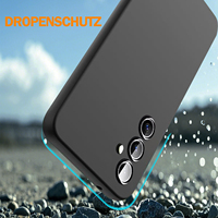 Coque de téléphone portable en silicone liquide TPU souple antichoc pour Samsung A25 A56 15 16e