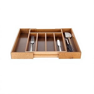 Porte-couverts en bois au design tendance avec 7 compartiments, ustensiles de cuisine de qualité supérieure, porte-couverts en vente - Product Image 1