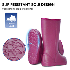 <span class=keywords><strong>Botas</strong></span> <span class=keywords><strong>de</strong></span> Lluvia <span class=keywords><strong>de</strong></span> Verano para <span class=keywords><strong>Mujer</strong></span>, Diseño Ligero, Térmico e Impermeable, para Invierno, Cálidas, <span class=keywords><strong>de</strong></span> EVA - Product Image 3