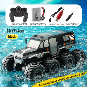 Coche RC Anfibio Todoterreno <span class=keywords><strong>de</strong></span> 8 Ruedas con Control Remoto Inalámbrico 2.4G, Vehículo <span class=keywords><strong>de</strong></span> <span class=keywords><strong>Acrobacias</strong></span> <span class=keywords><strong>de</strong></span> Juguete para Niños, Cargador Experto - Product Image 6