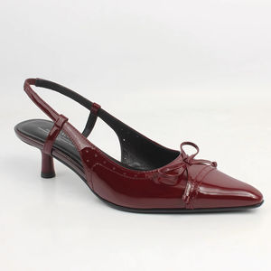 निर्माता कस्टम 2026 महिलाओं द्वारा हस्तनिर्मित उच्च गुणवत्ता वाली चमड़े की महिलाओं ने पैर की अंगुली वर्ग फुट की फुट फुट फुट की ऊंचाई वाले जूते की ओर इशारा किया - Product Image 1