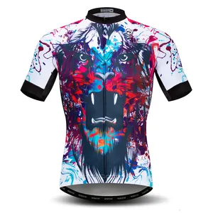 Vêtements de vélo de montagne, vente en gros, chemise de vtt à manches courtes, vêtements de vélo, maillot de cyclisme personnalisé pour hommes