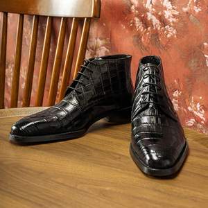 Zapatos Oxford de Vestir para Hombre, de Cuero Genuino Marrón con Estampado, Punta en Pico, con Cordones, para Toda Temporada, Envío Directo - Product Image 5