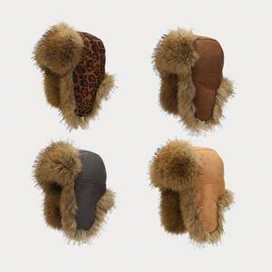 Gorro de Invierno para Hombre 2024, Diseño Moderno, Cálido, de Piel, Estilo Trapper, Venta al Por Mayor - Product Image 1