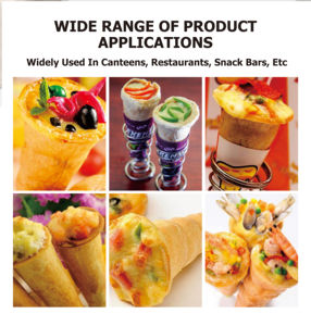 Macchina Automatica per Coni Pizza a 4 Teste, Elettrica 110v 220v, <span class=keywords><strong>Set</strong></span> per Preparazione Coni Pizza in Acciaio Inox - Product Image 6