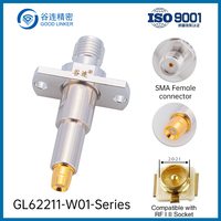 Sonde de test femelle SMA, connecteur coaxial RF, broche de test coaxiale 2.0 2.1 mm, prises de première et deuxième génération GL62211