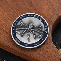 Op maat gemaakte zinken legeringsmunt van messing, antiek zilver, antieke munt, metaal ambachten, dubbelzijdig 2D 3D logo emaille munt voor souvenirs