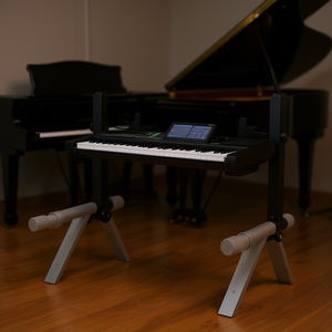 Support de clavier réglable en métal, style Z, double support pour claviers à 54 88 touches, adaptateur d'extension pour supports de piano, D0100HXM0DJ - Product Image 2