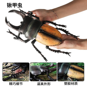 Modelo de simulación de insectos para niños de yxs: escarabajo con pala grande de goma suave rellena de algodón, alabarda larga, <span class=keywords><strong>gusano</strong></span> grande, gafillo, modelo de mantis - Product Image 3