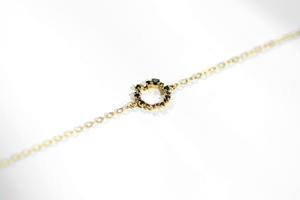 สร้อยข้อมือไข่มุกเพชร Yellow Brilliant02 ทอง 14K เครื่องประดับคุณภาพสูง ขายส่ง ผู้ผลิตตามสั่งสำหรับผู้หญิง รับผลิตแบบ OEM ODM - Product Image 2