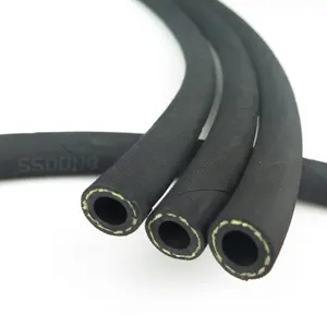 SAE J30 R9 High Temperature Resistance E85 Black 5/8 Inch For Construction Machinery Rubber Fuel Oil Hose