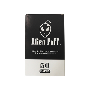 Papiers à rouler Alien Puff bruns non blanchis, 3 papiers et 3 filtres par carnet, 50 carnets par boîte, gomme naturelle, combustion lente - Product Image 6