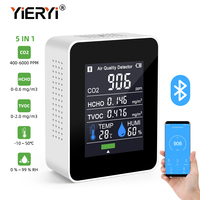 Moniteur d'air intelligent gtvaporisateur, pour application de contrôle de l'air, LCD, numérique tfoc, détecteur HCHO, chargeur USB, compteur de CO2, nouveauté