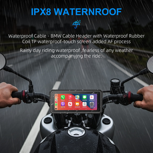 Xe Máy IPS không thấm nước và chống bụi áp suất lốp và giám sát nhiệt độ 6inch hiển thị camera kép phía trước và phía sau video - Product Image 4