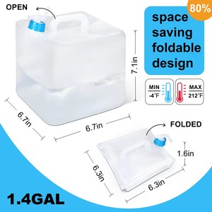 Sac d'eau pliable en LDPE de 10 L, facile à transporter, avec robinet, pour camping, pique-nique et barbecue – Vente en gros usine - Product Image 6