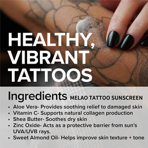 MELAO OEM Kit Cura Tatuaggio Senza Siliconi e Senza Profumo Crema Balsamo Lozione Leggera per Uso Quotidiano in Studi di Tatuaggi - Product Image 3