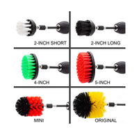Brosse de lavage de voiture électrique multifonctionnelle, outils abrasifs, kit de brosses de nettoyage pour nettoyage de voiture, 25 pièces