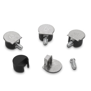 Supporto per Ripiani Tre-in-Uno in Lega di Zinco Nero, Porta Ripiani per Armadi con Fori da 20mm, Adatto per Altri <span class=keywords><strong>Mobili</strong></span> - Product Image 1