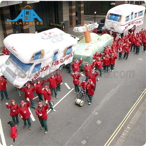 Modello Gonfiabile Galleggiante di Auto Viola Replica di Pallone Gonfiabile a Forma di Moto per Parate ed Esposizioni - Product Image 2