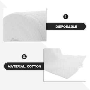 Toalla facial desechable de fibra vegetal de algodón perlado suave sin aditivo para gimnasio, salón, maquillaje de viaje, habitación de Hotel - Product Image 5