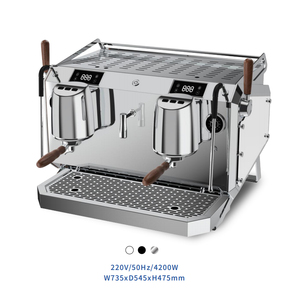 Machine à café italienne semi-automatique haut de gamme tout-en-un en acier inoxydable DR7202 pour usage domestique, expresso italien DR7202 - Product Image 4