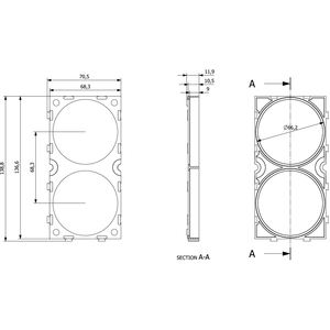 Soporte de Batería de Plástico ABS+PC 1x2 66160 para Celdas de Iones de Litio, Espaciador para Paquete de Baterías de Iones de Litio, Accesorios para Baterías - Product Image 6