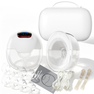 Nouvelle <span class=keywords><strong>Pompe</strong></span> Tire-Lait Double Électrique Personnalisée, Portable, Sans BPA, en Silicone, Portée Mains Libres avec Sac en PU, Deux Pièces - Product Image 2