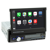 Unidad Principal Bluetooth Universal con USB, Pantalla Táctil de 7 Pulgadas, Carplay y Android Auto Inalámbricos, Sistema de Audio para Auto de Un Solo DIN