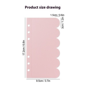 Nuovo Hot A6 Macaron risparmio sfida buste in contanti A6 Budget Binder PP denaro risparmio buste portafoglio Custom busta in contanti - Product Image 5