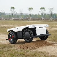 Châssis de robot à roues tout-terrain UGV-8 avec une charge utile de 150 kg, grande plateforme pour la livraison, avec système de navigation autonome SLAM