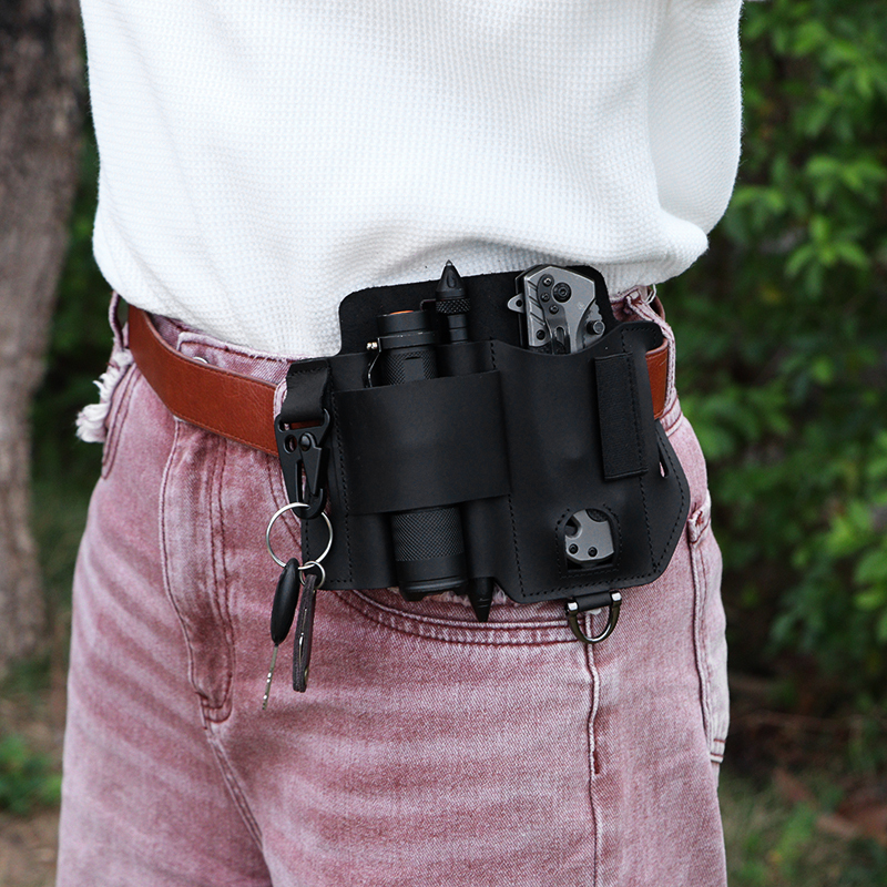 Genuine Leather EDC Tool Belt Pouch