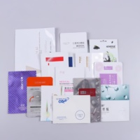 Sachet en aluminium imprimé avec logo personnalisé, scellé sur 3 côtés, pour masques et soins de la peau, emballage cosmétique en gros